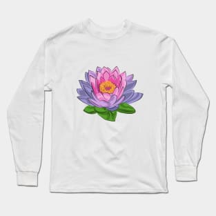 Lotus Flower Colorful Long Sleeve T-Shirt